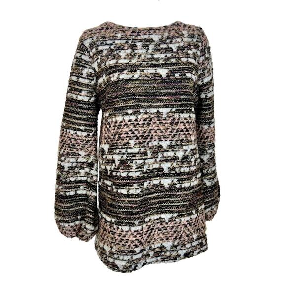 Zara Basic T-Shirt Special Edition Medium Boucle Pink White Black Gold Metallic - Picture 1 of 8